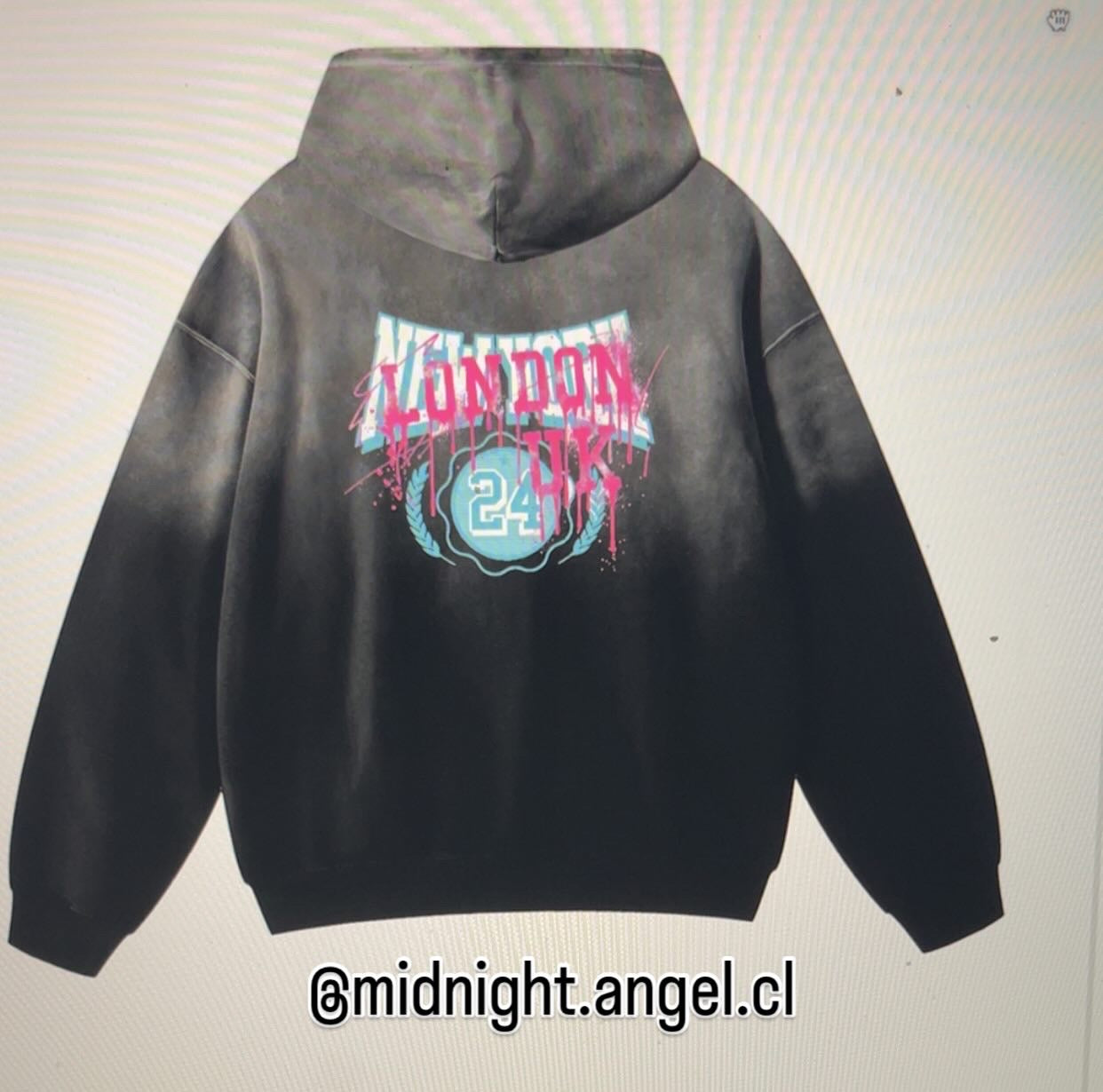 Sun faded London/UK hoodie- Men’s