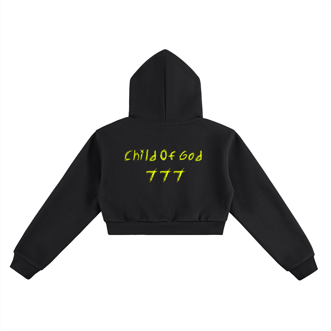 Black Child Of God Essential Cropped Hoodie