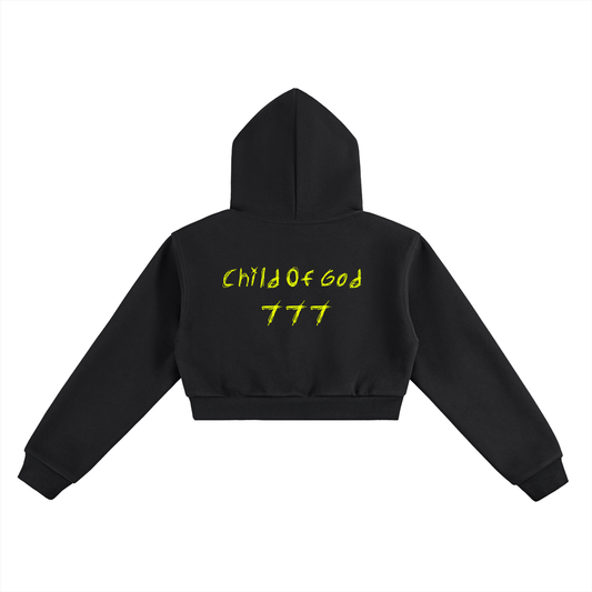 Black Child Of God Essential Cropped Hoodie