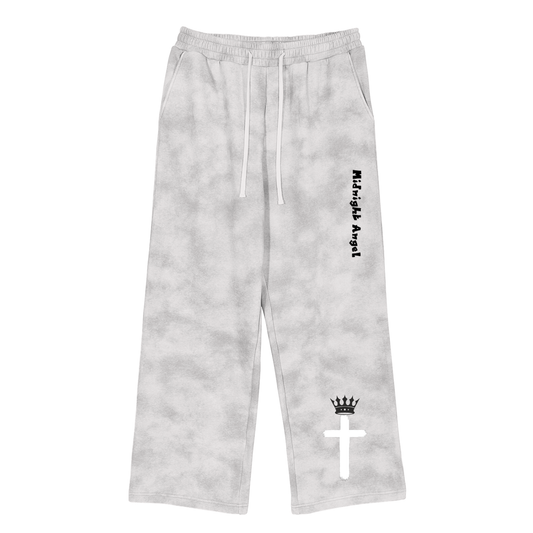 Dirty Washed Fleece Jesus is King Sweatpants
