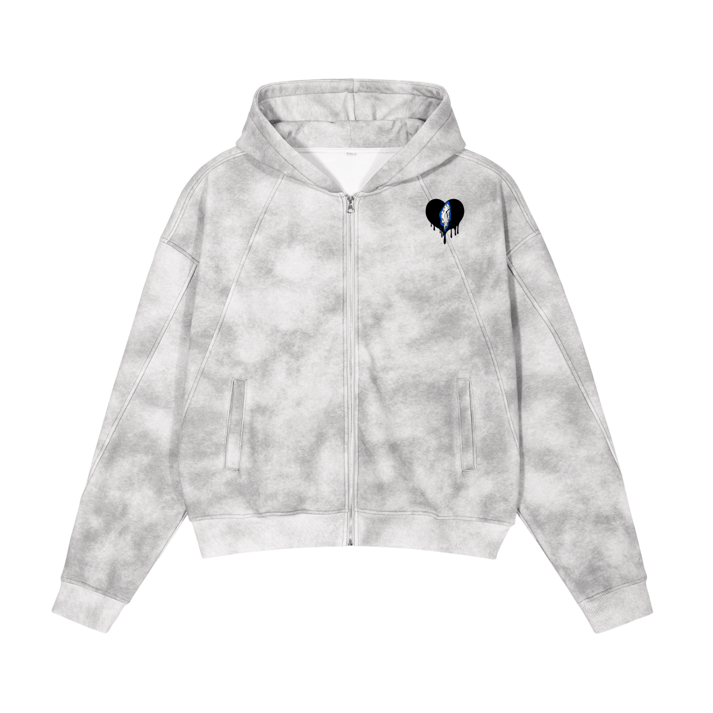 Dirty Washed Zip-Up Fleece Greatest Time Of the Year Hoodie