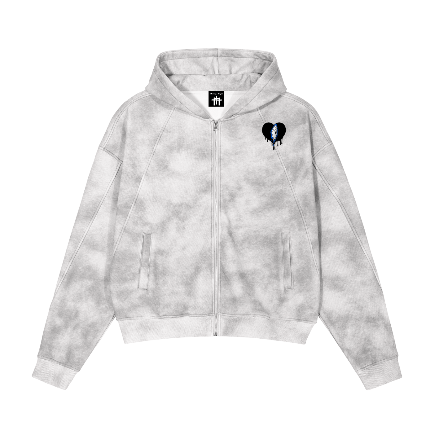 Dirty Washed Zip-Up Fleece Greatest Time Of the Year Hoodie